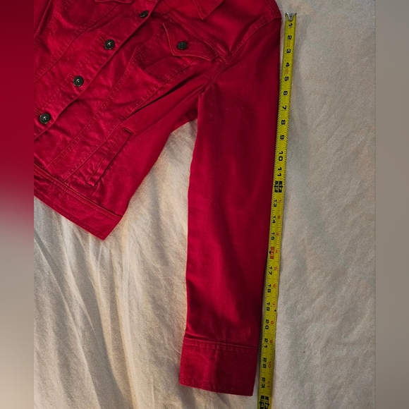 Lipstick Red Style & Co Denim Jacket - Picture 9 of 9